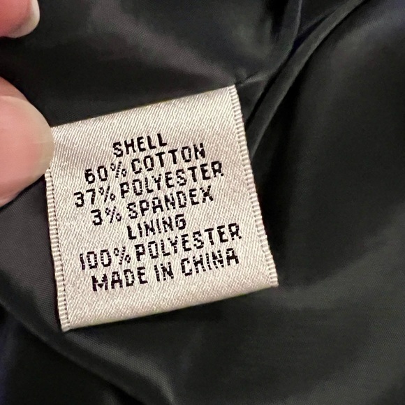 Stretch Denim Blazer w Topstitch Detail - Picture 6 of 8